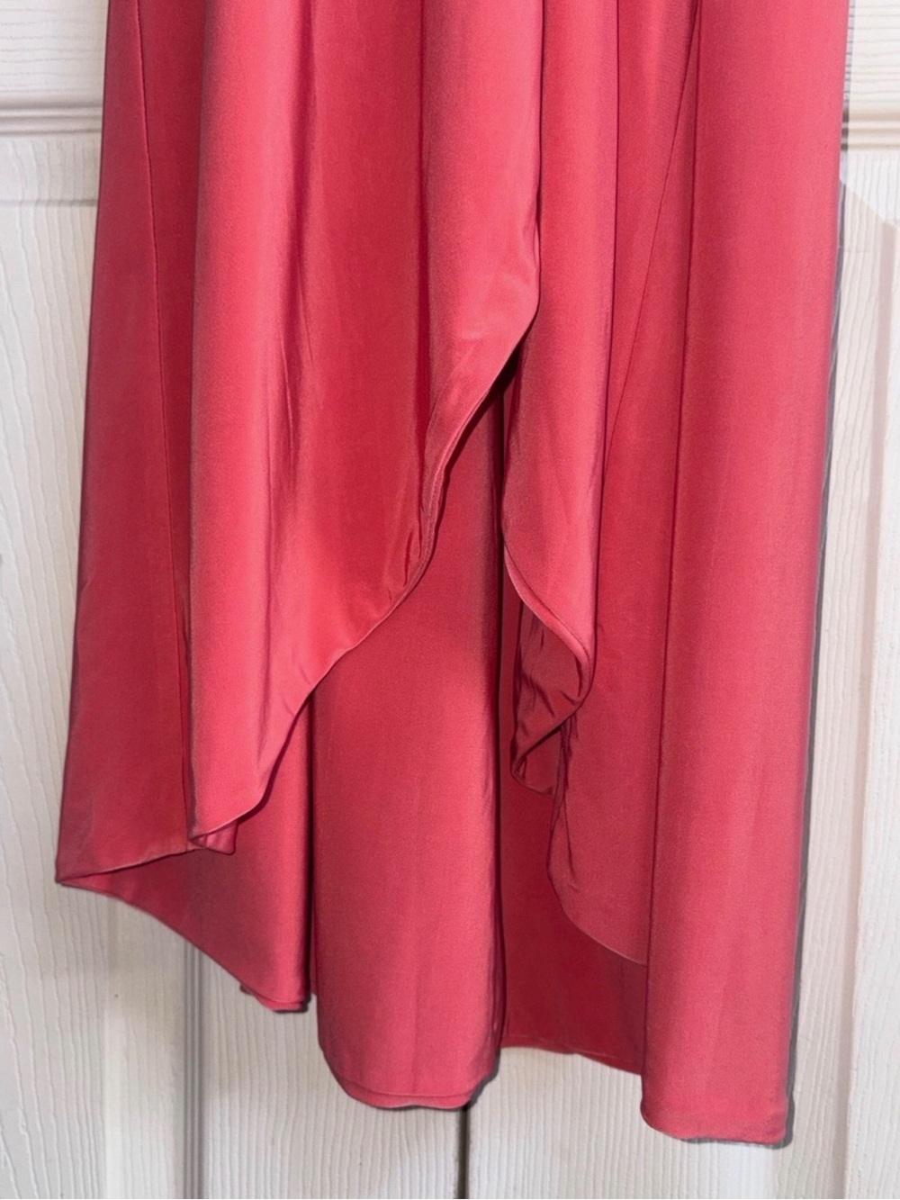 πMISA LOS ANGELES - Beautiful NWT Draped Wrap Maxi Coral Dress - S - M π - Picture 6 of 15